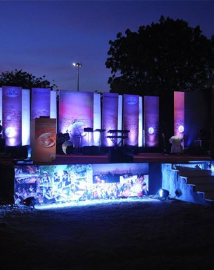 Custom trade show stall fabrication and branding in Chennai and Calicut